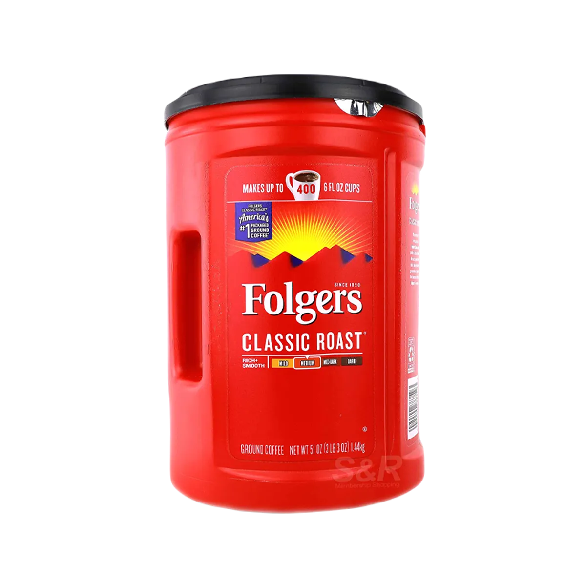 Folgers Classic Roast Ground Coffee 1.44kg