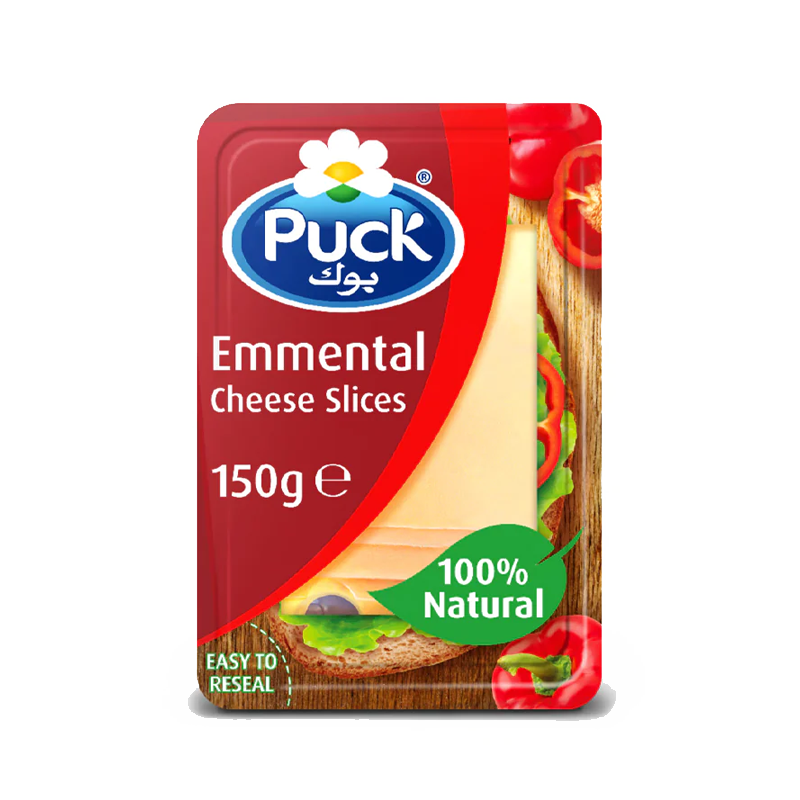 Puck Natural Emmental Cheese Slices 150g
