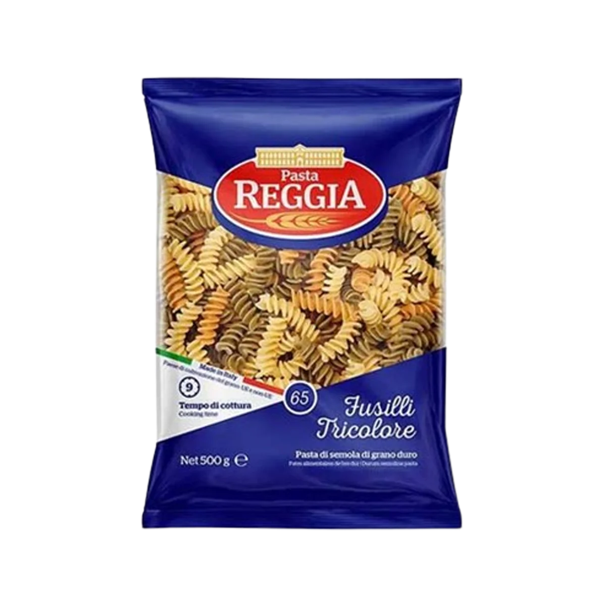 Reggia Pasta Fusilli Tricolore No.65 500g