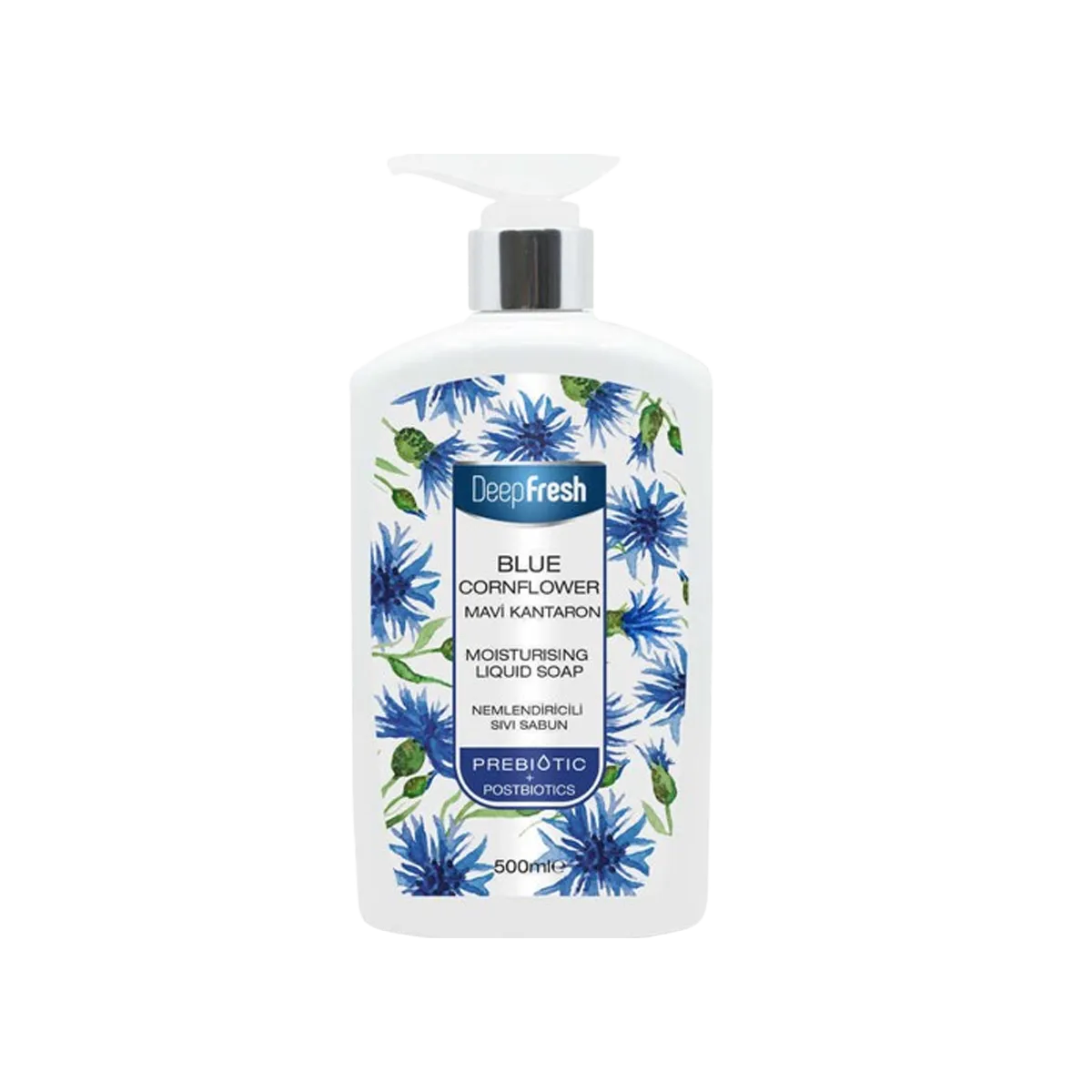 Deep Fresh Blue Cornflower Moisturising Liquid Soap Hand Wash 500ml