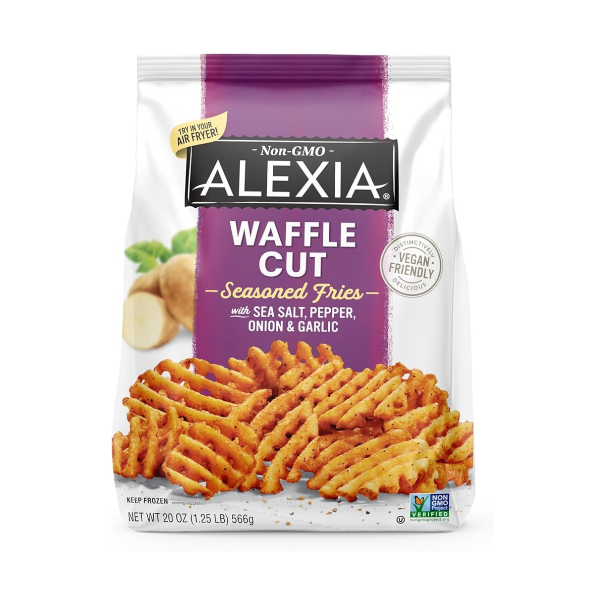 Alexia, Frozen Oven Sweet Potato Fries Seasoned Waffle Cut, Case Of 12, 20 oz