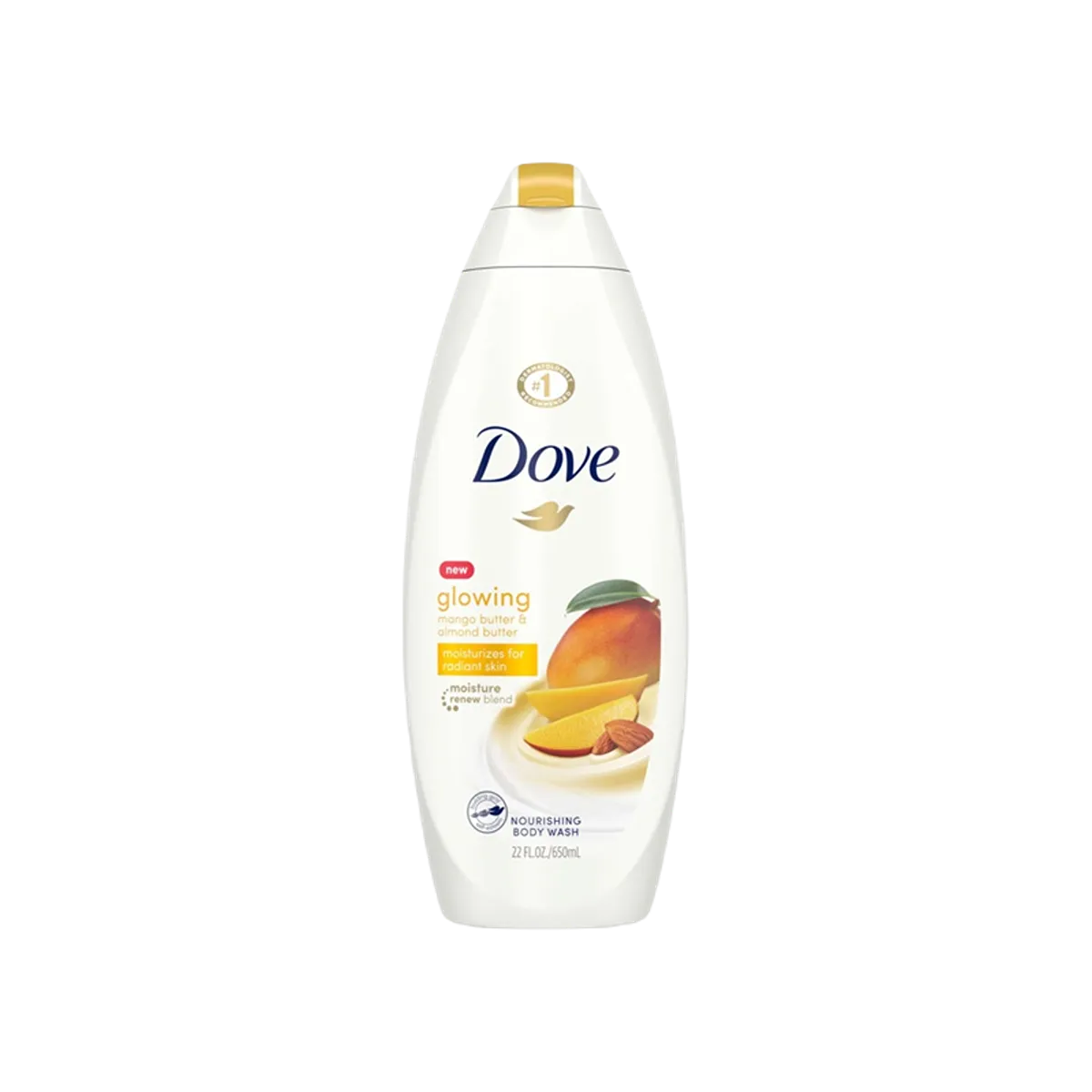 Dove Glowing Body Wash Mango Almond Butter 22oz.650ml