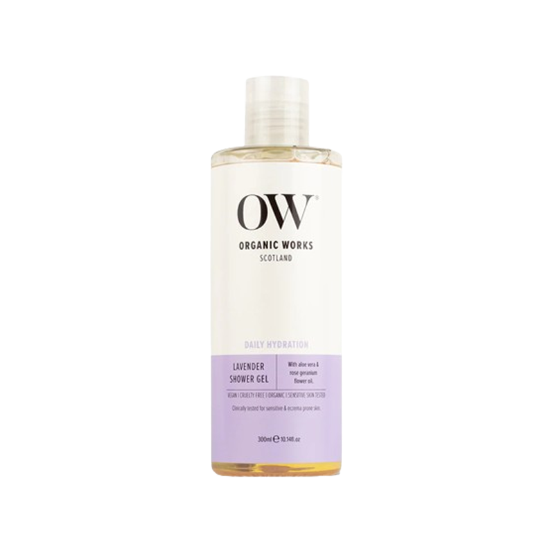 Organic Works Lavender Shower Gel, 300 ml
