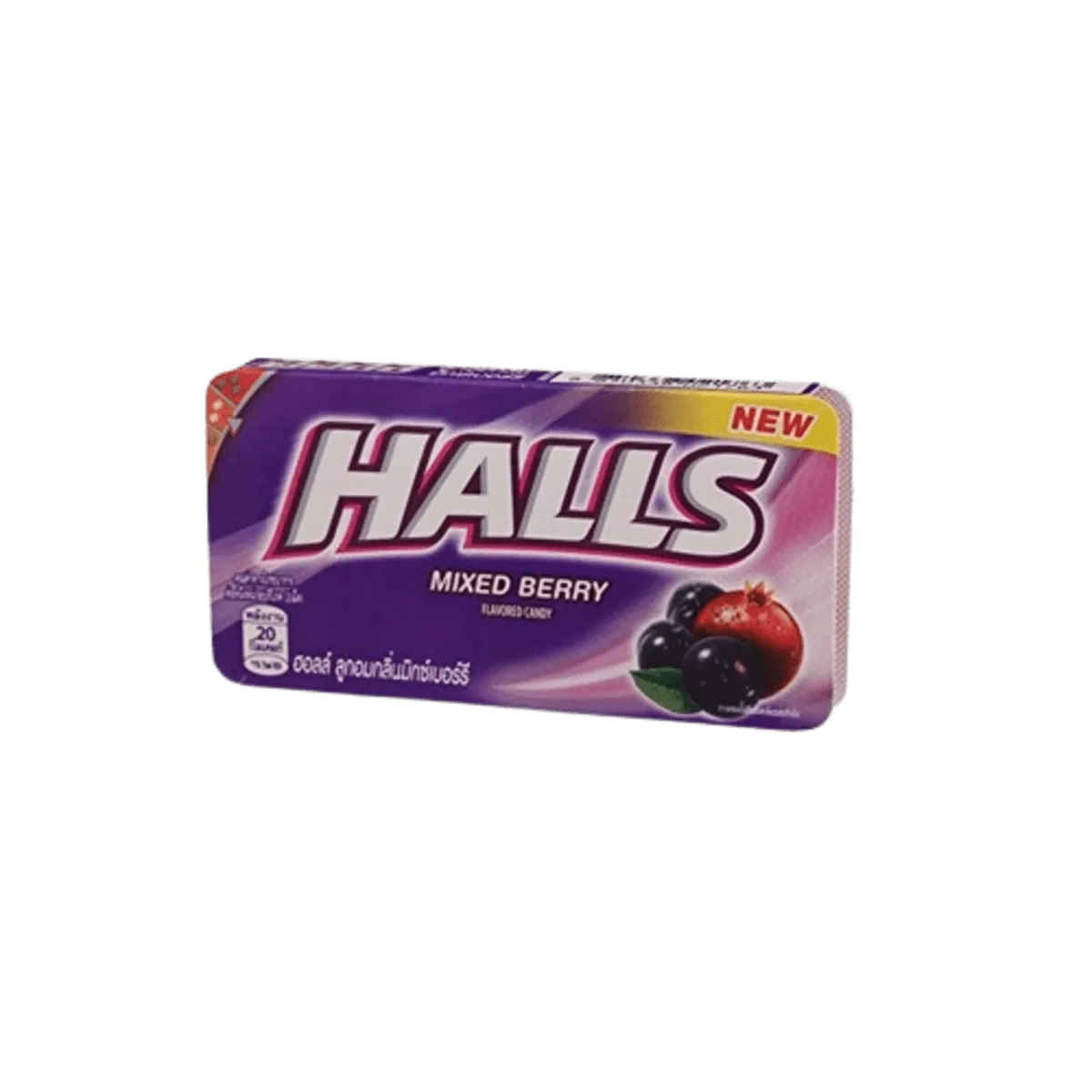 Halls Mixed Berry Flavored Candy 22.4g