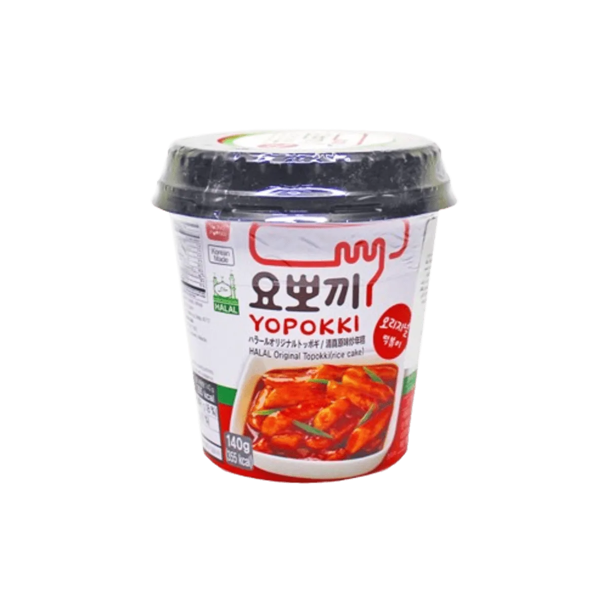 Yopokki Rice Cake Hot & Spicy Cup 140g