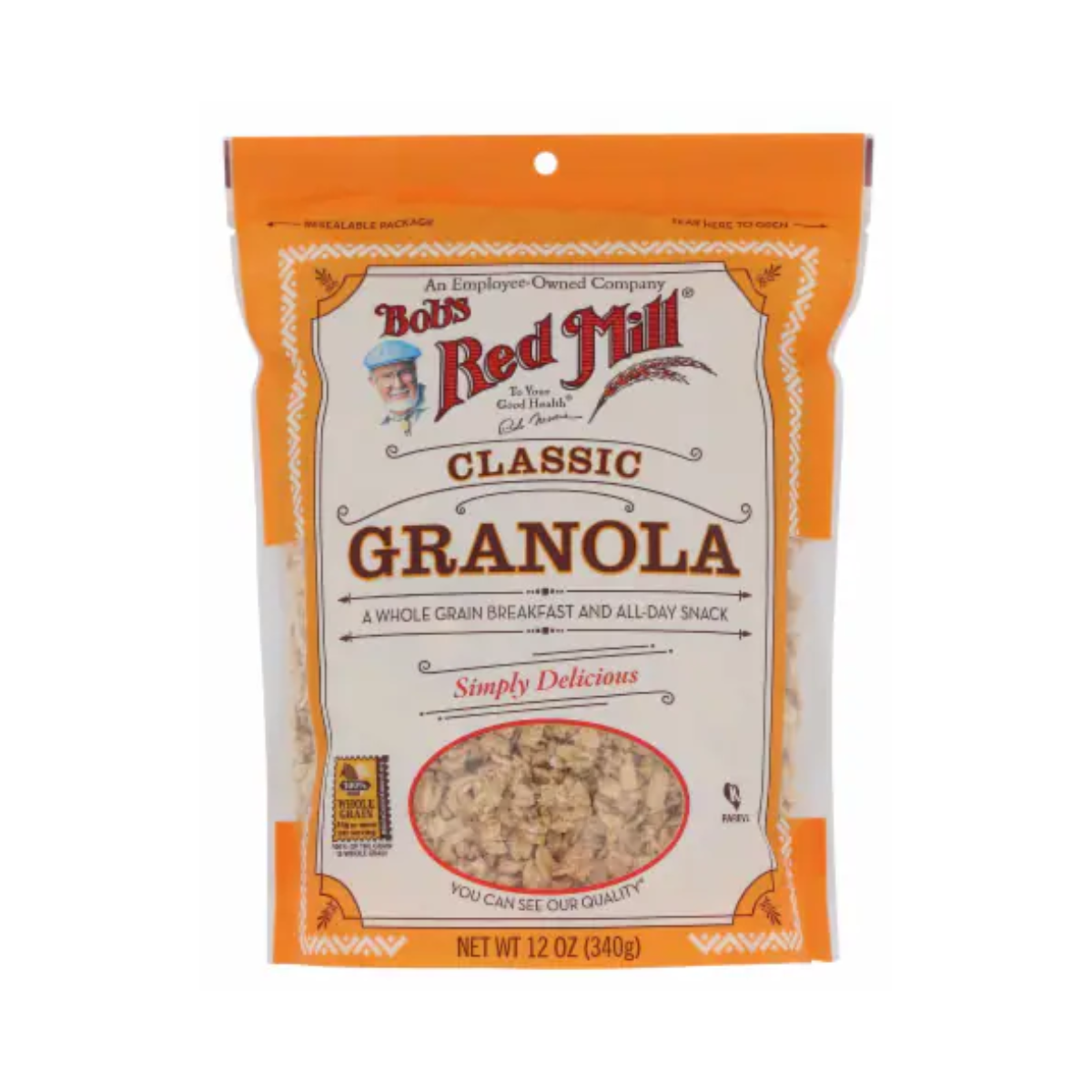 Bob's Red Mill, Natural Whole Grain Granola, Case Of 4, 12 oz