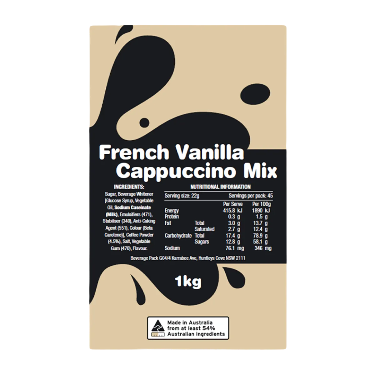 French Vanilla Cappuccino Mix 1.5kg