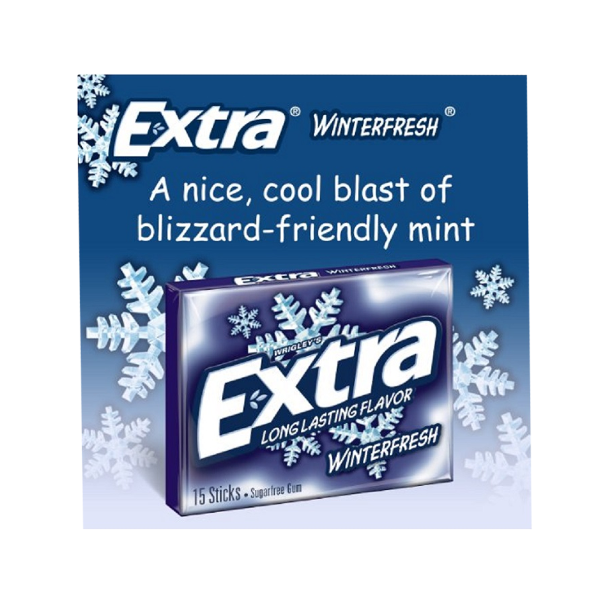 Wrigley's Winter Fresh Bubble Gums