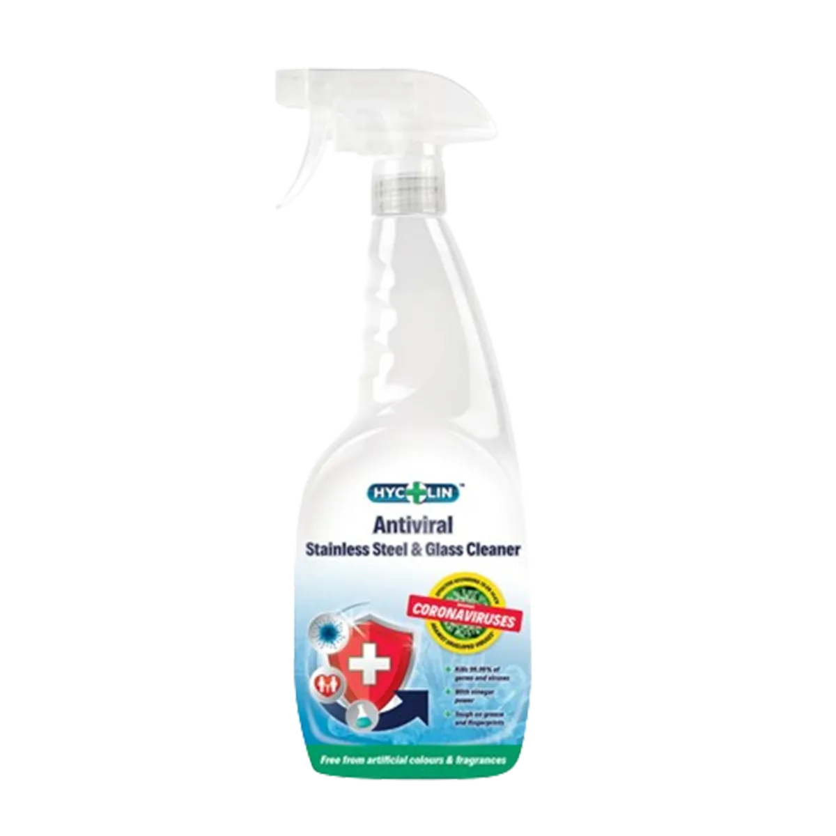 Hycolin Antiviral Stainless steel & glass Cleaner 750ml