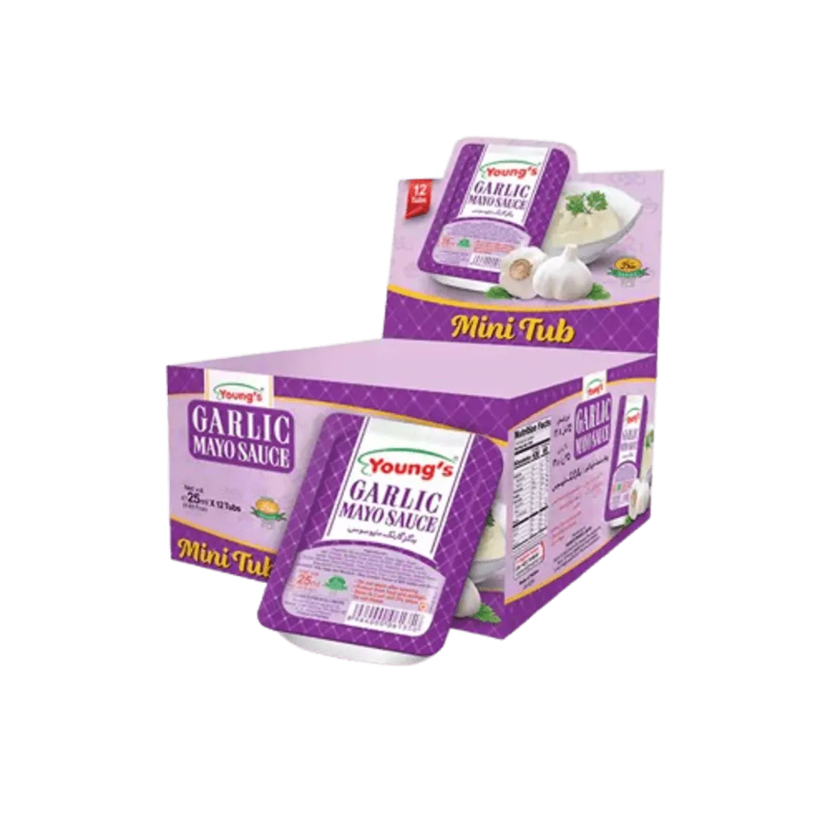 Youngs Garlic Mayo Sauce 25ml