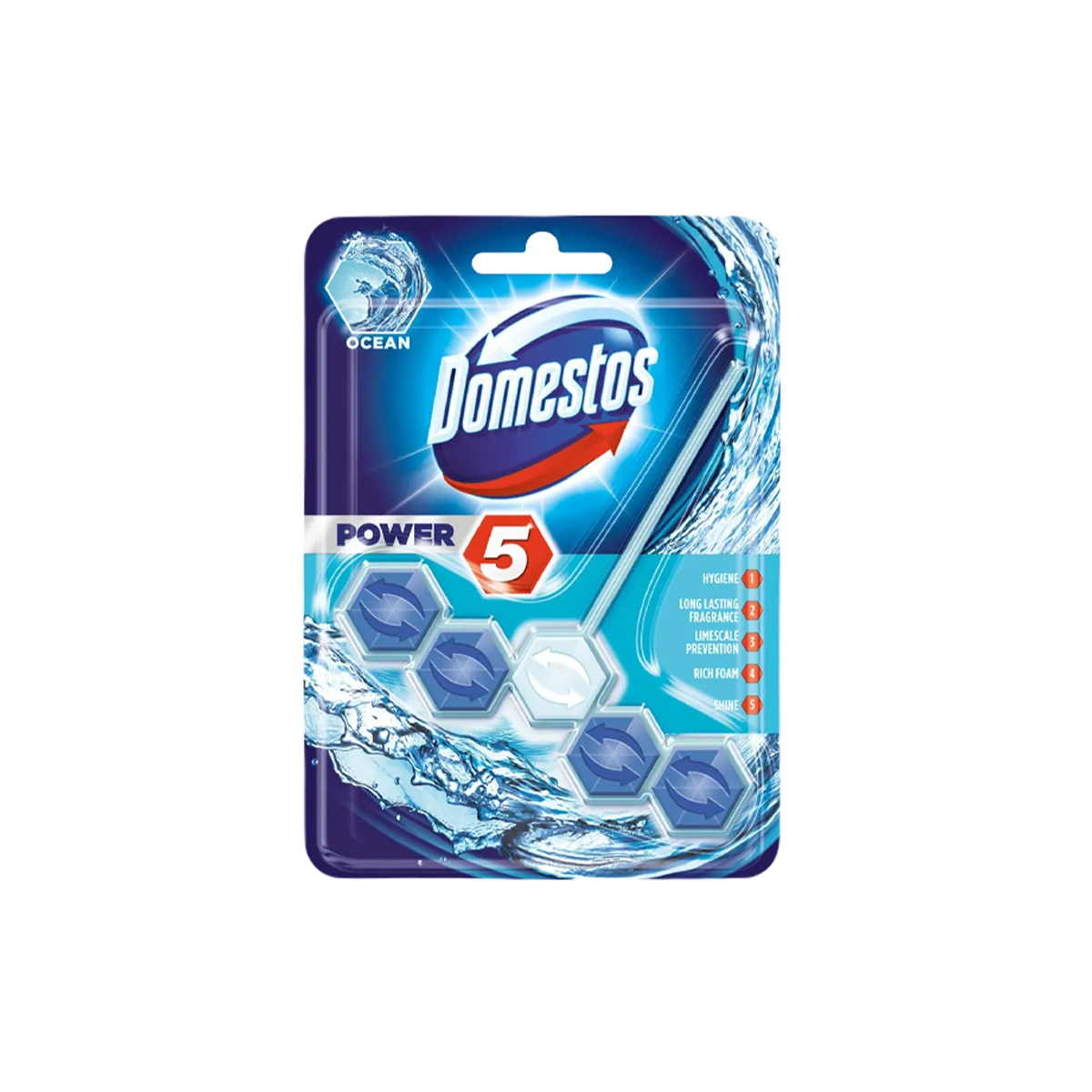 Domestos Power 5 Ocean Rim Block 55g