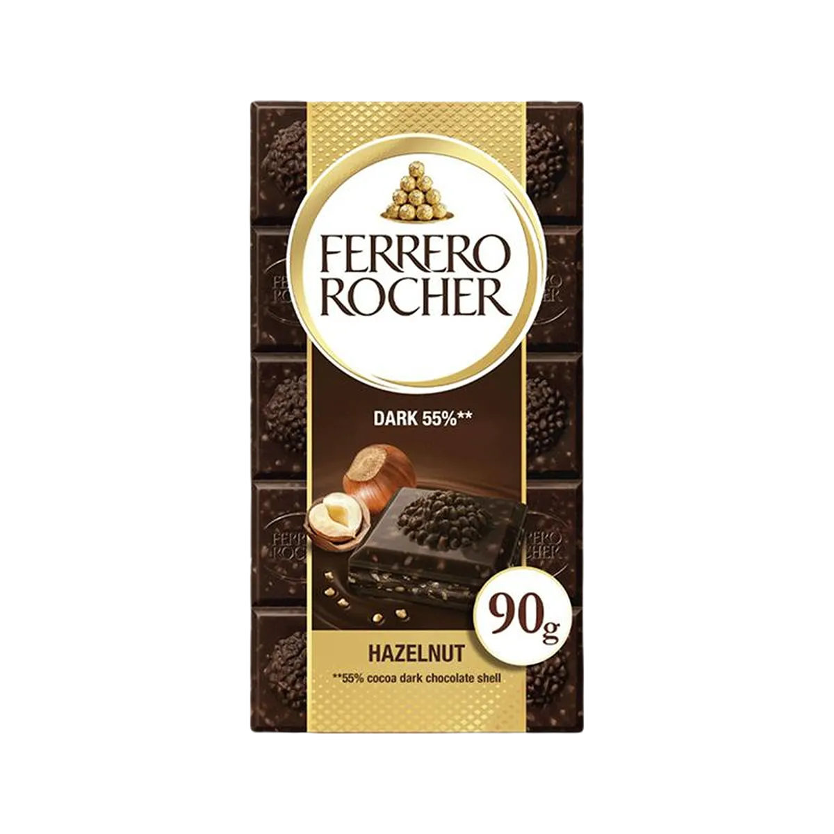 Ferrero Rocher Dark Chocolate Bar, 90 g