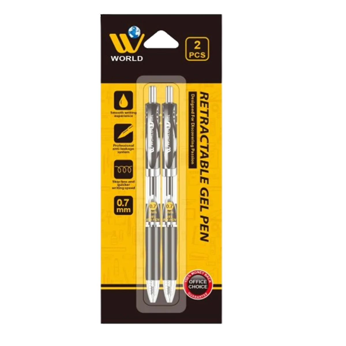 Wbm Retractable Gel Pen 0.7Mm