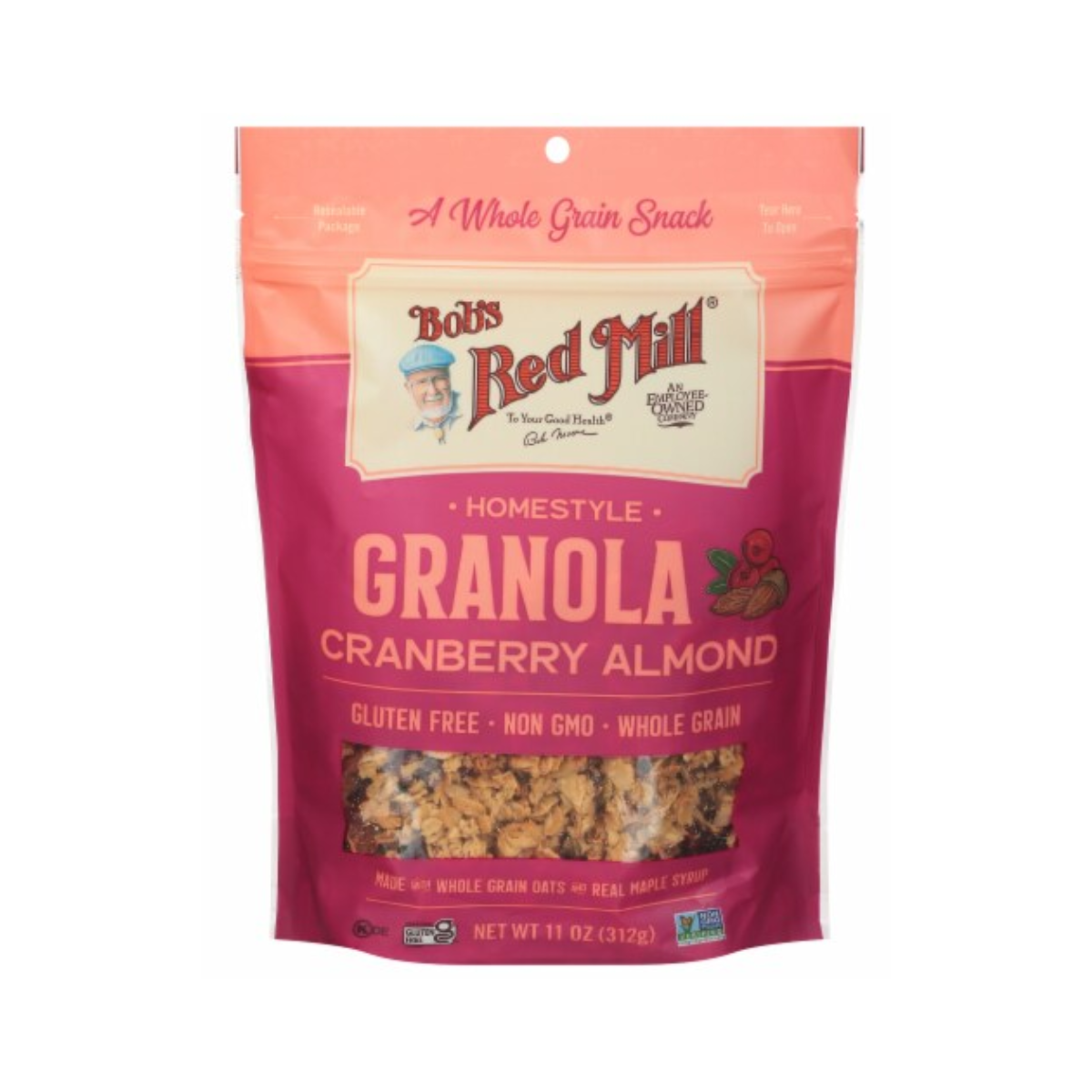 Bob's Red Mill, Granola Cranberry Almond, Case Of 6, 11 oz
