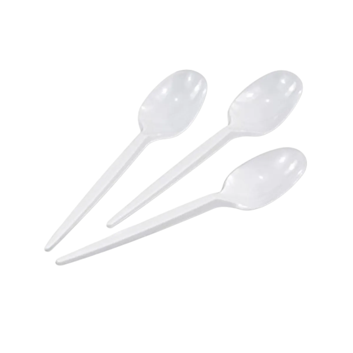 Lucky Plastic Spoon white 100 p