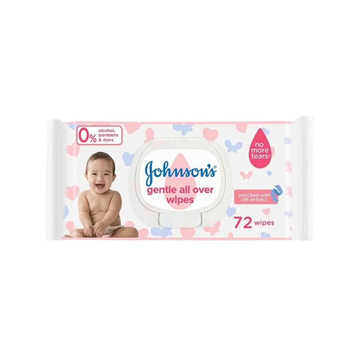 Johnsons Gentle All Over Wipes 72 P