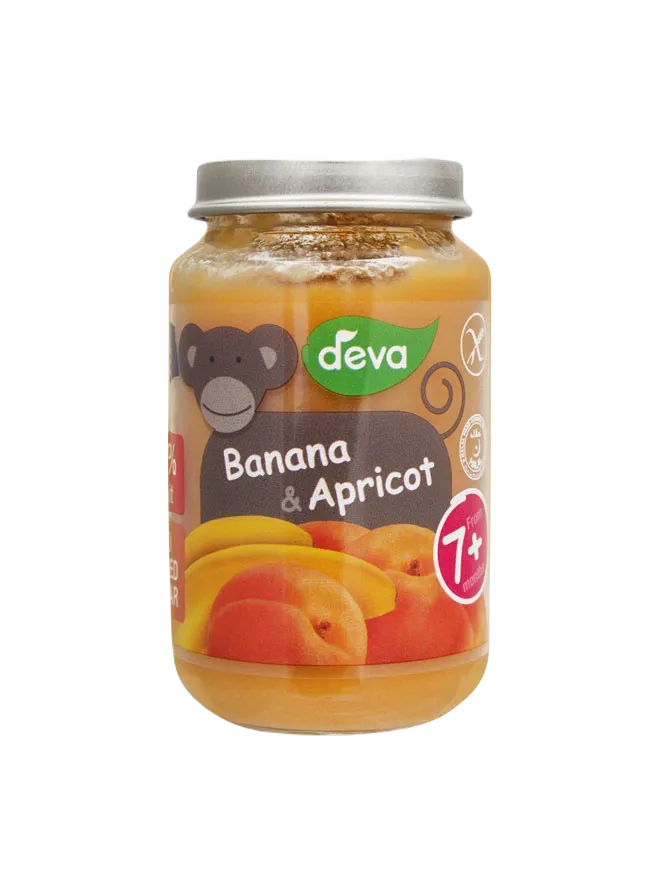 Deva Baby Food Banana Apricot 200g