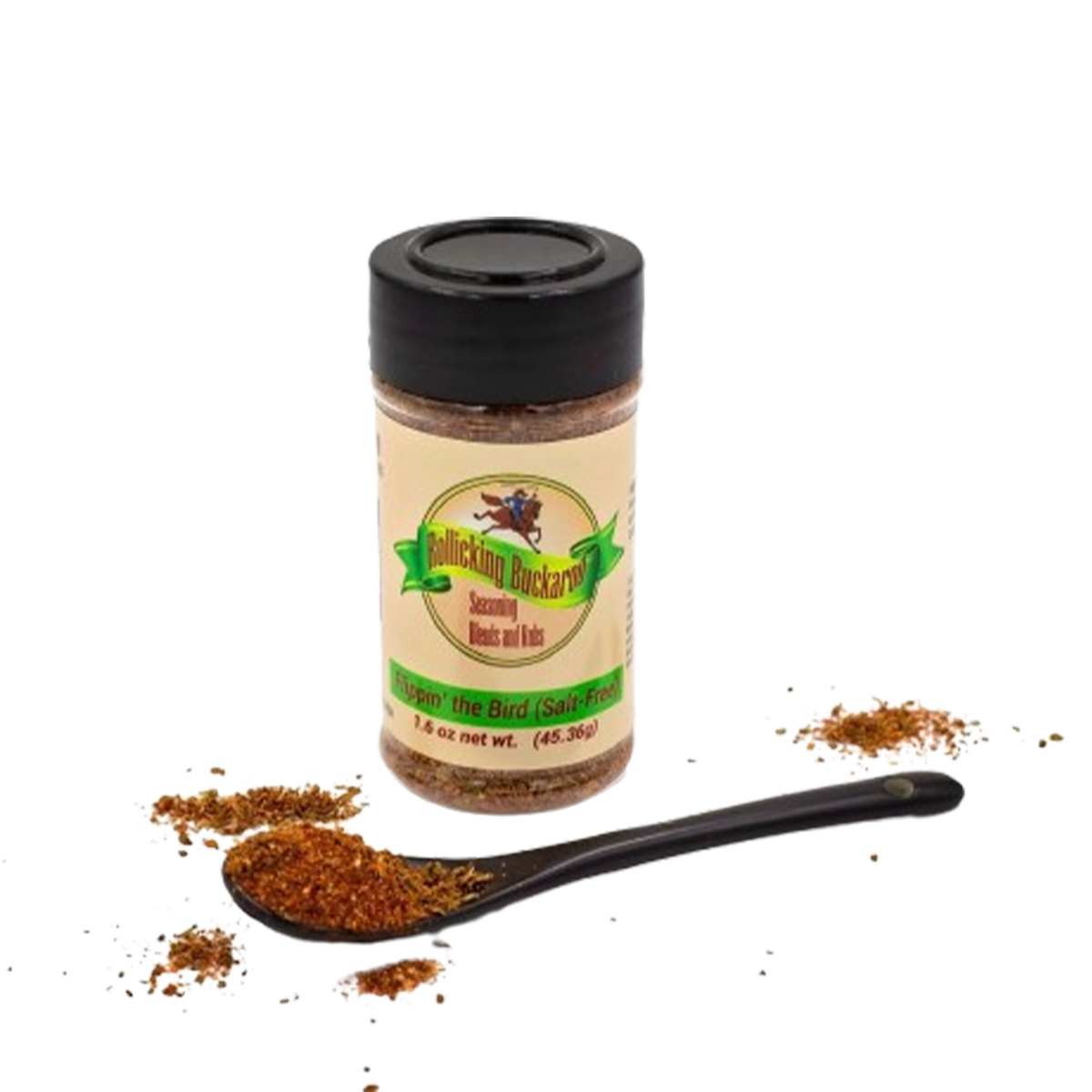 Rollicking Buckaroo Flippin the Bird Rub (Salt-Free) - Case of 12 - 1.6 oz.