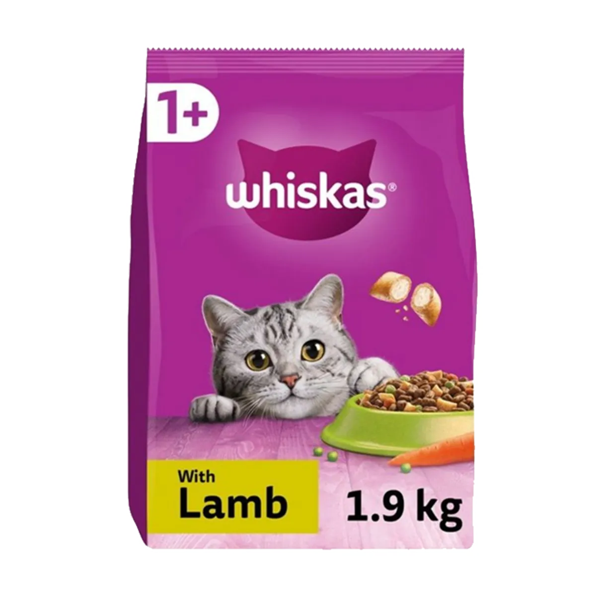 Whiskas 1+ Adult Cat Complete Lamb 1.9kg