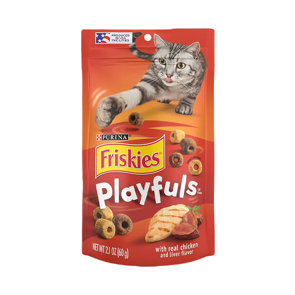 Purina Friskies Playfuls With Chicken and Liver Cat Food 60g