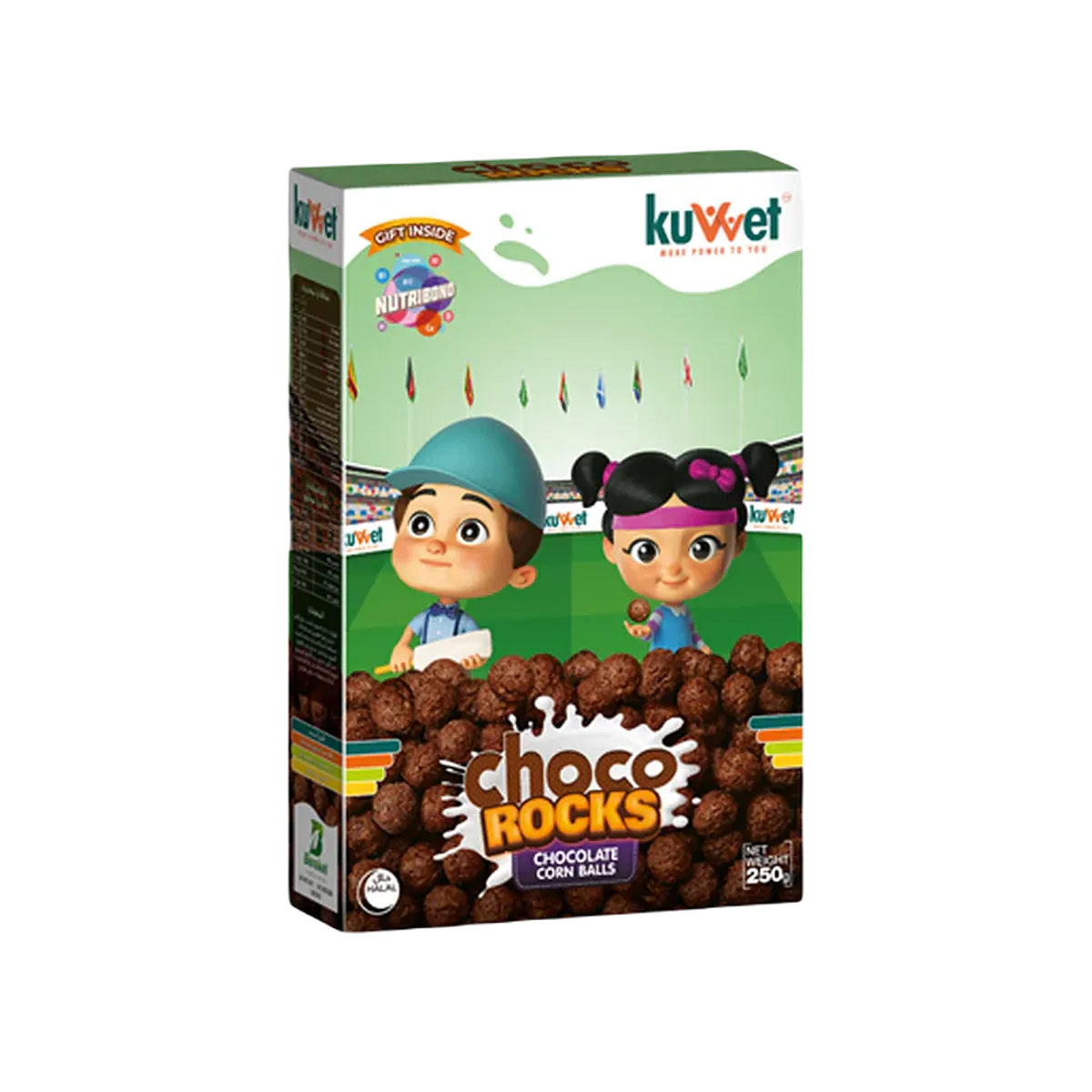 Kovvet Choco Rockes Chocolate Corn Balls 250G