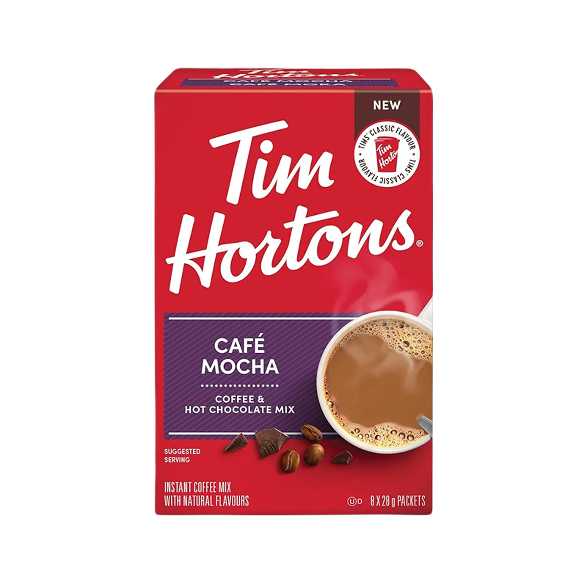 Cafe Mocha Instant Coffee & Hot Chocolate - 8 x