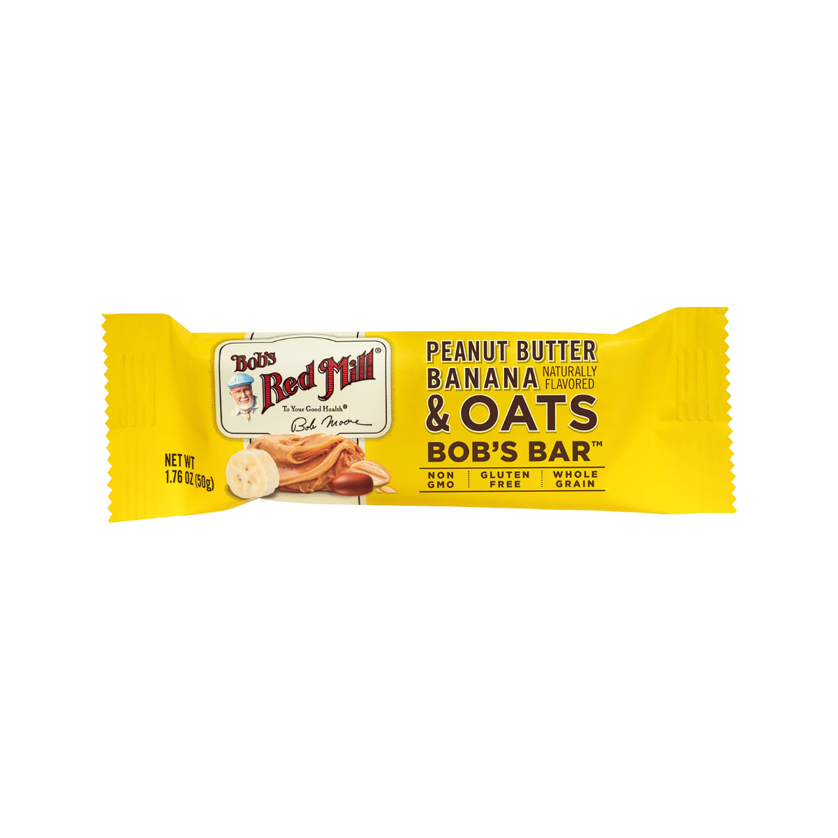 Bob's Red Mill, Bob's Bar Peanut Butter Banana Oats, Case Of 12, 1.76 oz
