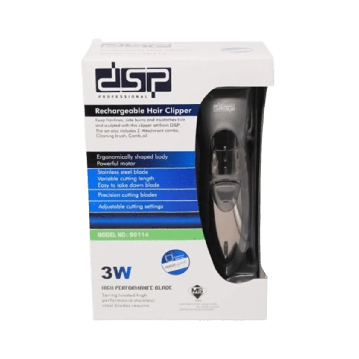 DSP Rechargable Hair Clipper Model 90114