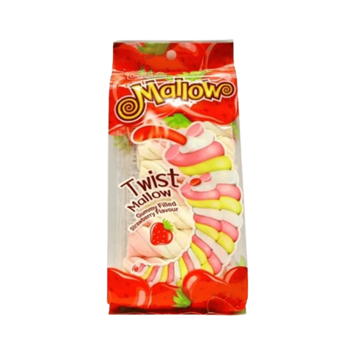Tians Mallows Twist Filled Strawberry 120g