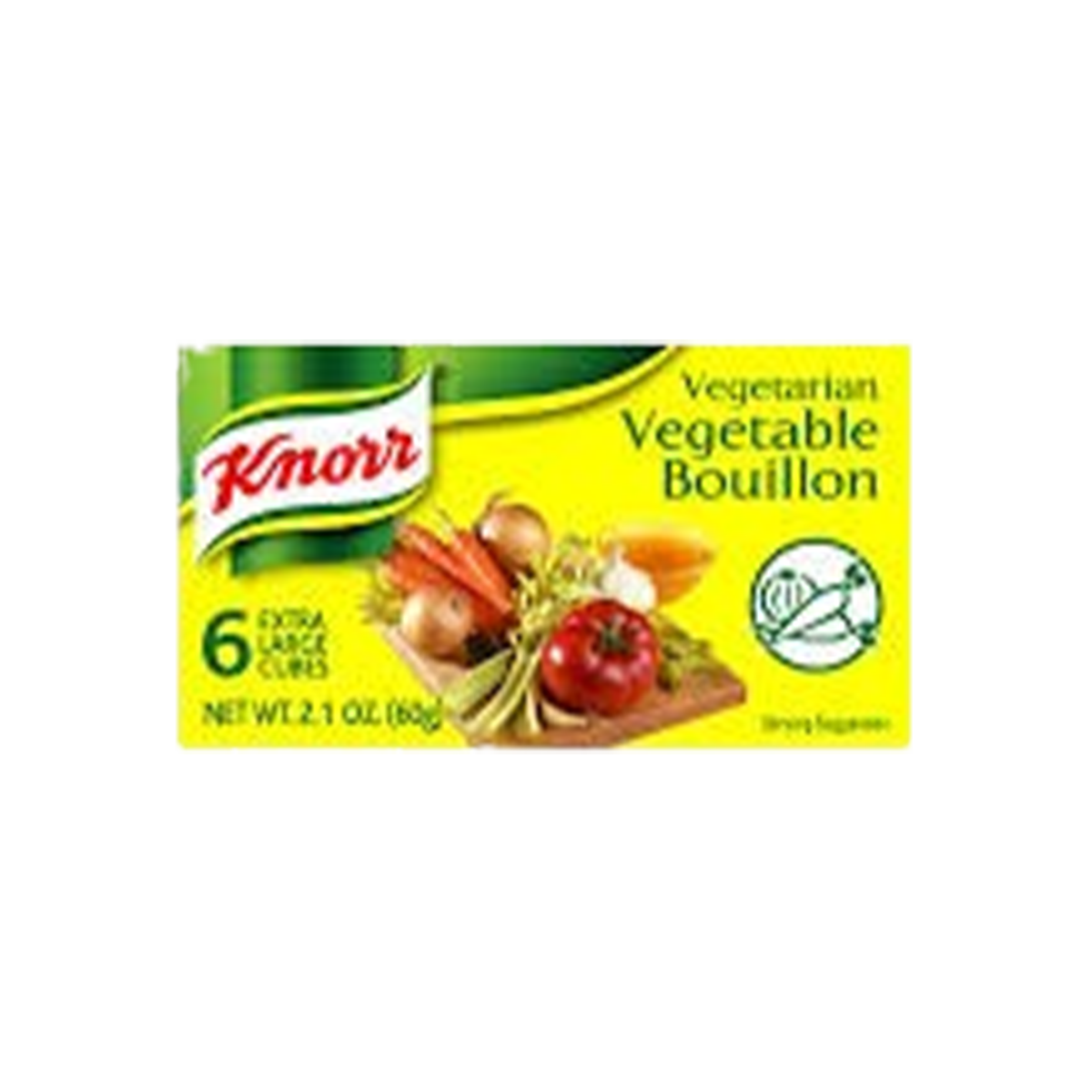 Knorr, Bouillon Vegetarian Vegetable Extra Large Cubes, Case Of 144, 24 ct, 2.1 oz