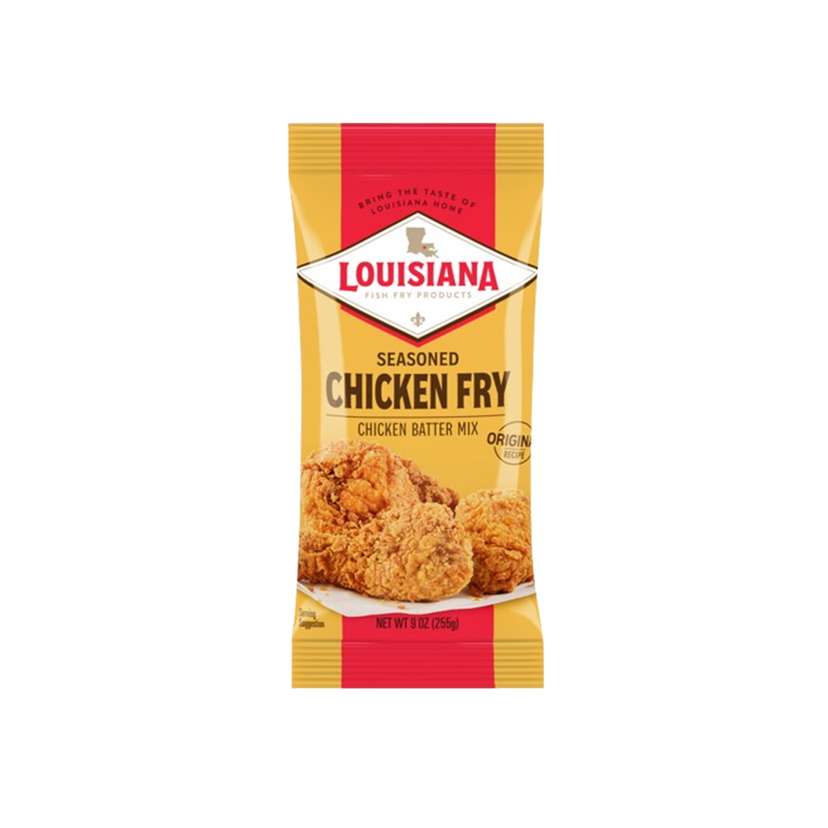 Louisiana Fish Fry, Seasoned Crispy Chicken Fry Batter Mix, Case Of 12, 9 oz