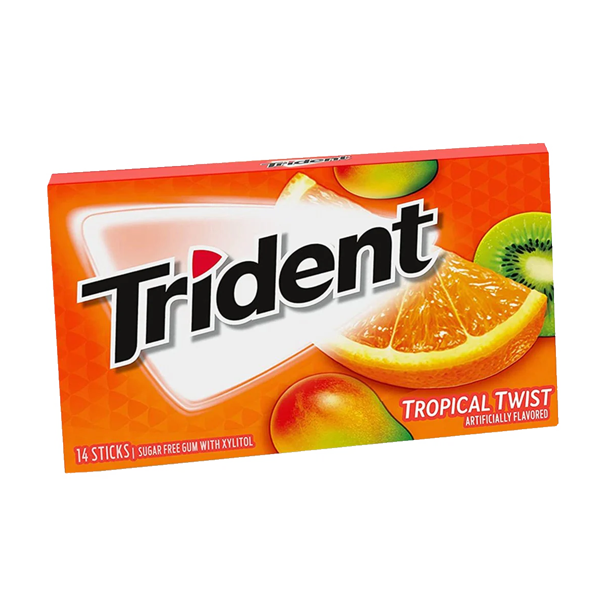 Trident Tropical Sugar Free Gum 14 Count
