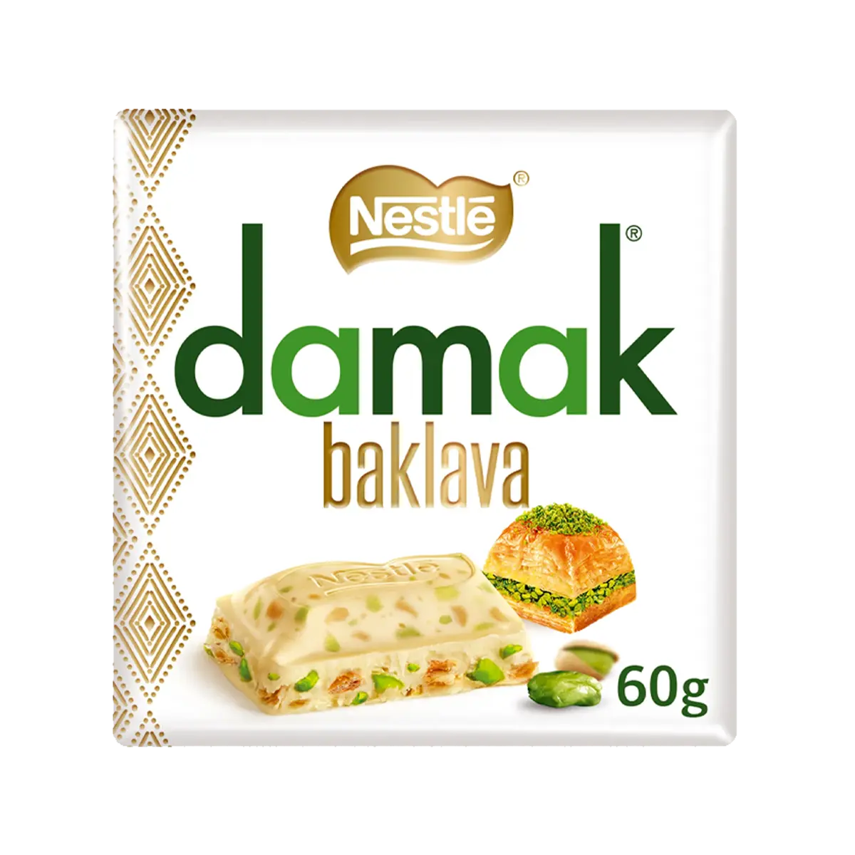 Nestle Damak White Chocolate With Baklava 60g