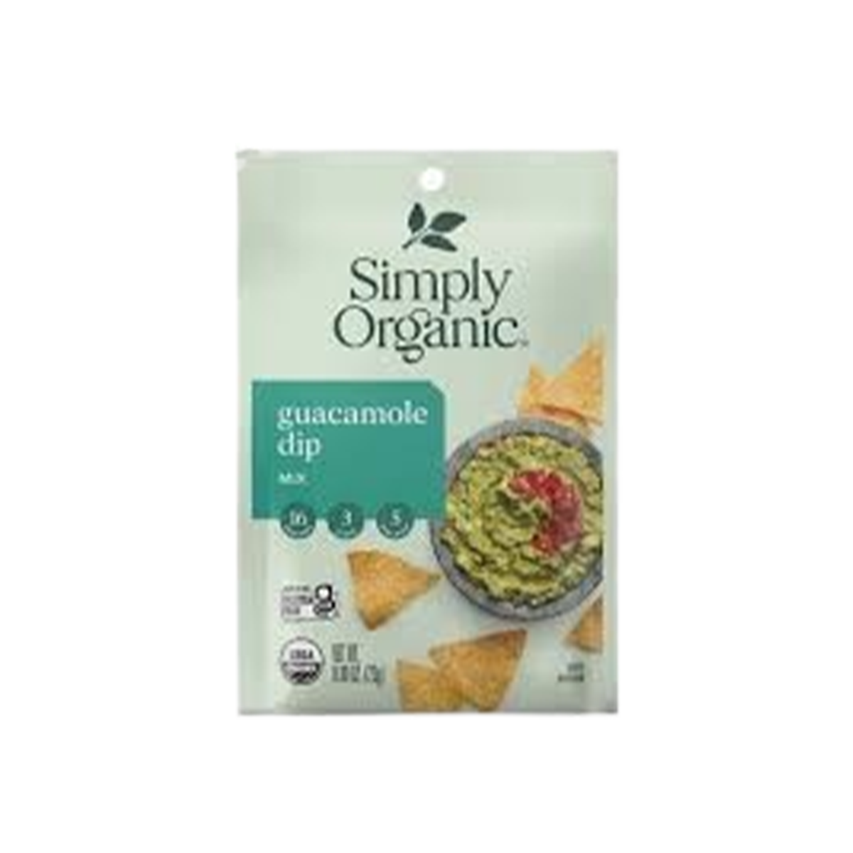 Simply Organic, Organic Guacamole Dip Mix, Case Of 12, .8 oz