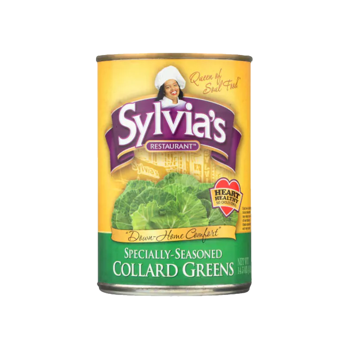 Sylvia's, Specially Seasoned Collard Greens Can, Case Of 12, 14.5 oz