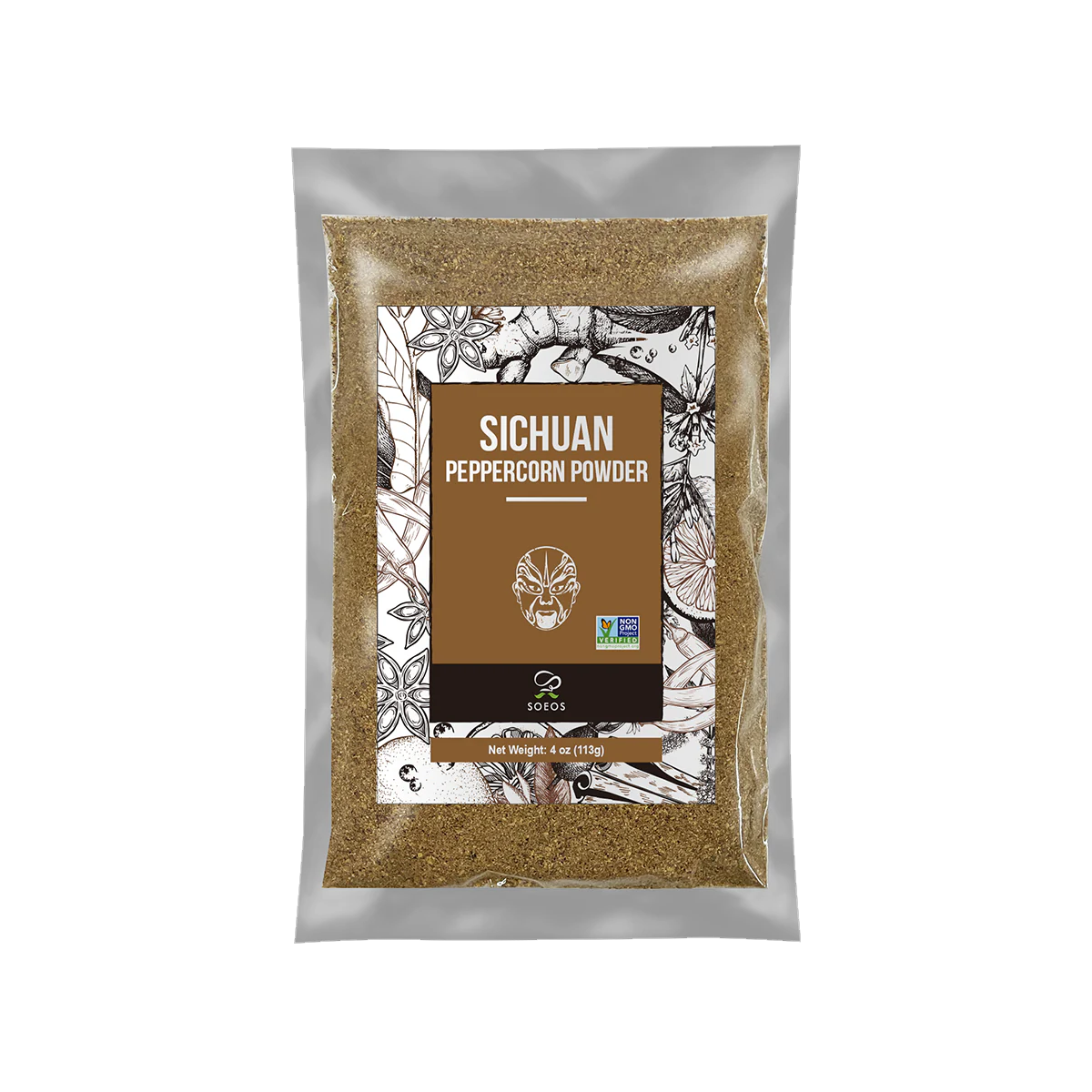 Soeos Sichuan Peppercorn Powders - Case of 100 - 4 oz