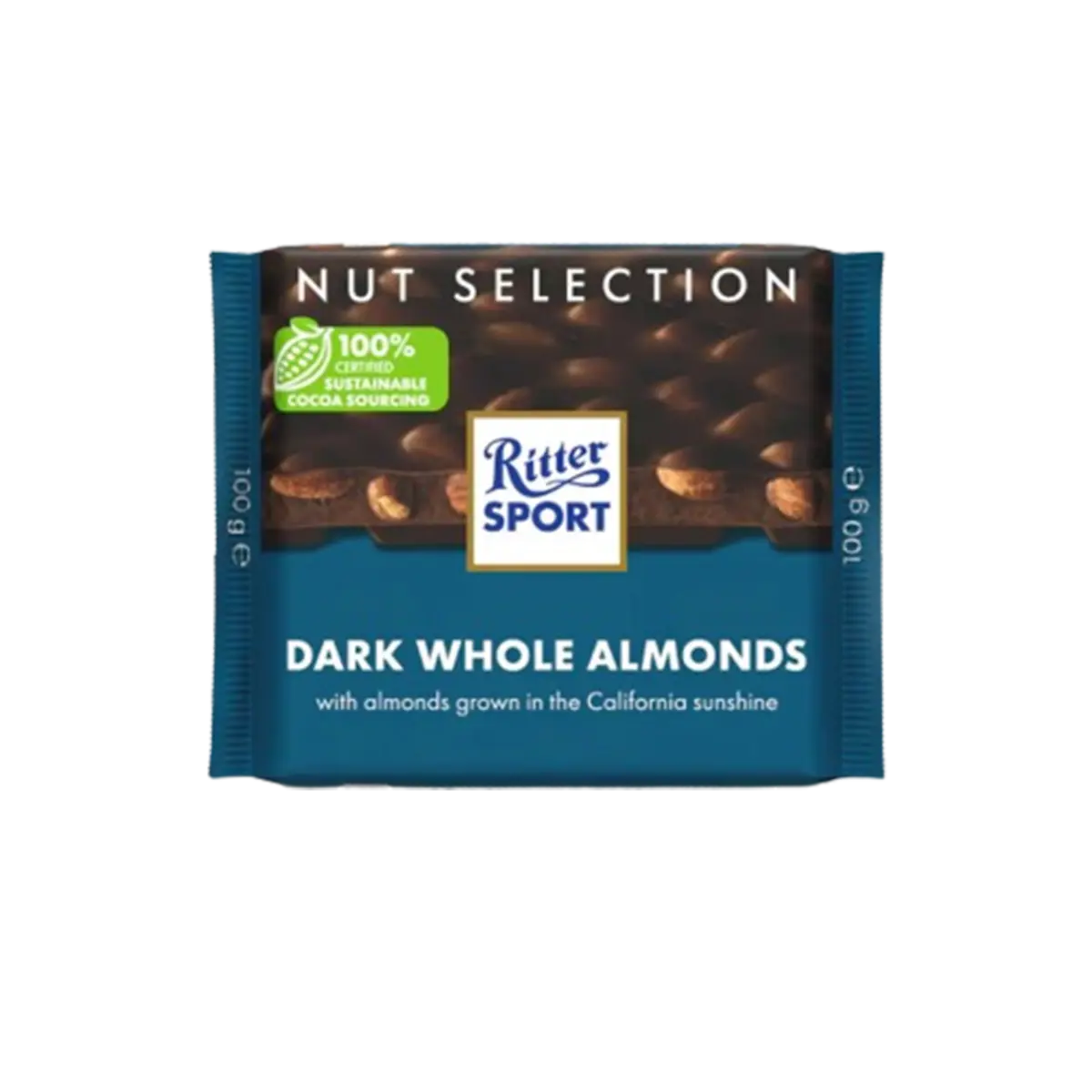 Ritter Sport Dark Chocolate Whole Almond 100Gm