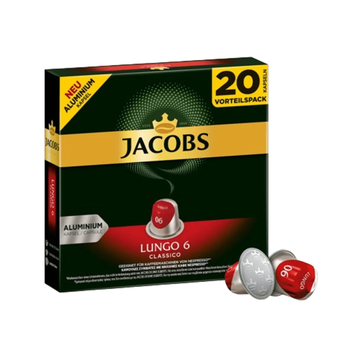Jacobs Lungo Classico 20 Capsules