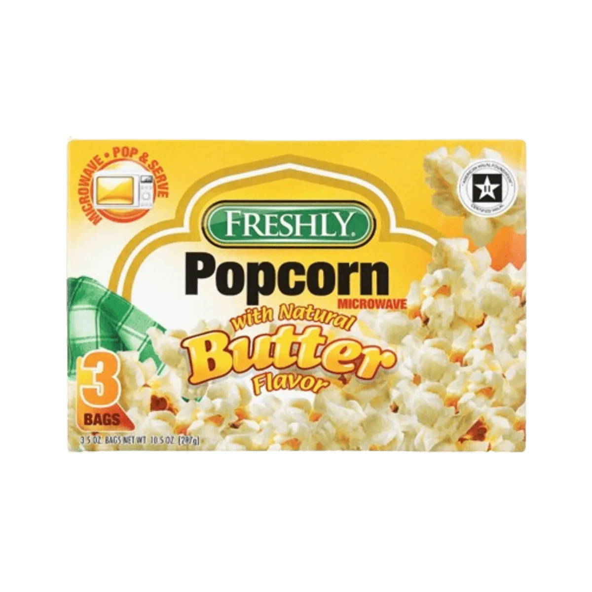 Freshly Popcorn Natural Butter Flavor 297g