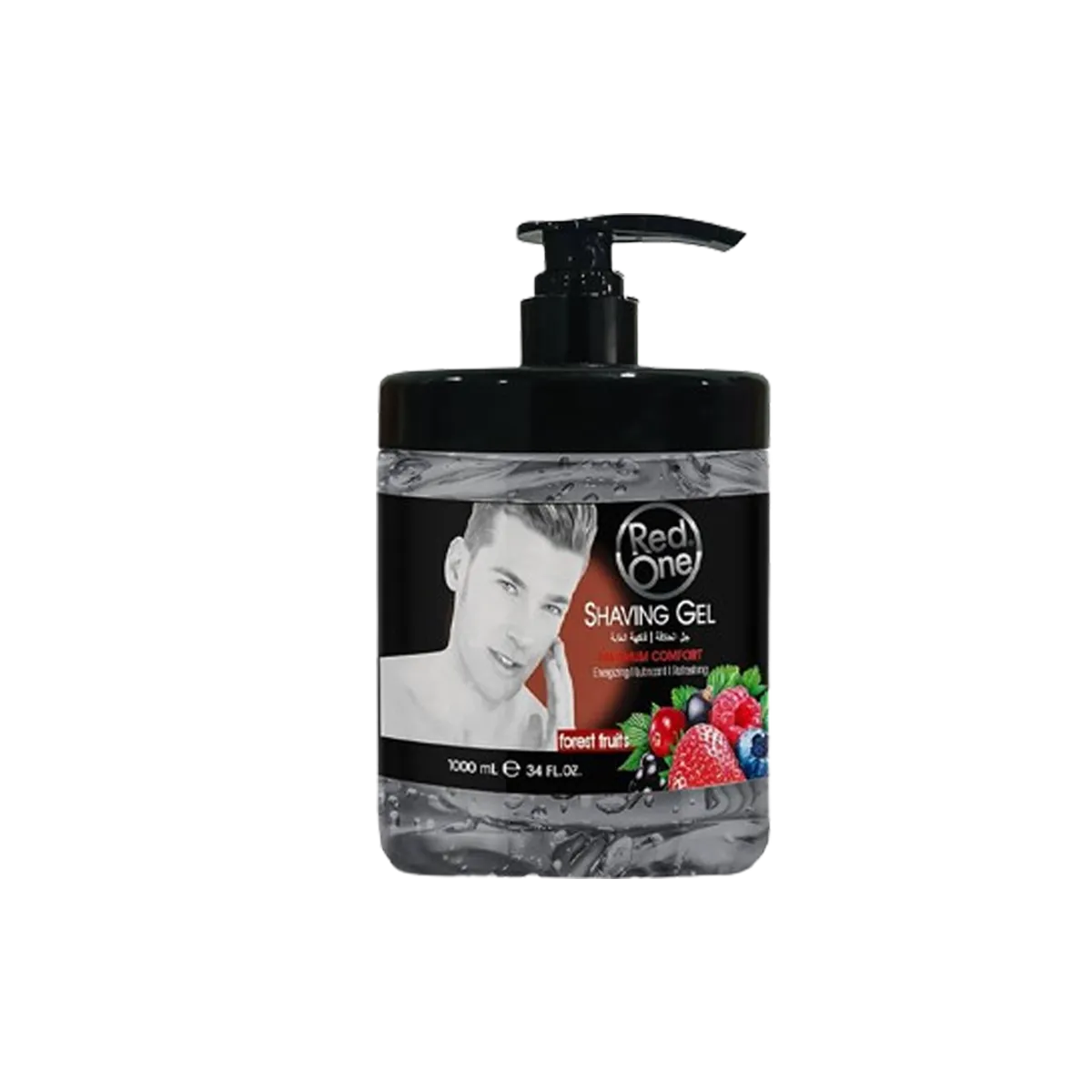 Red One Men Shaving Gel Transparente Forest Fruits 1000ml