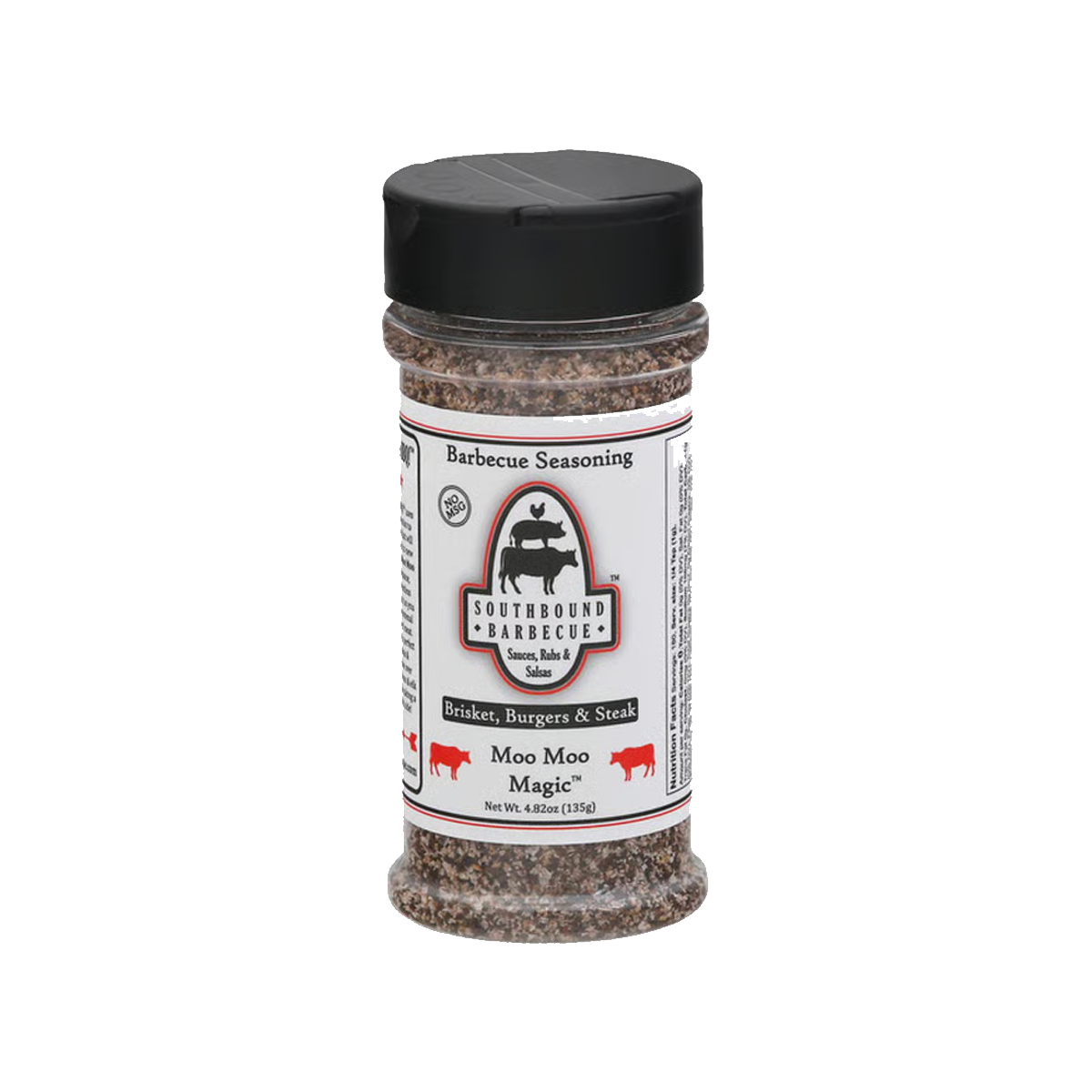 Southbound Provisions, Moo Moo Magic Brisket, Burgers & Steak Rub (Seasoning) - Case of 12 - 8.4 OZ