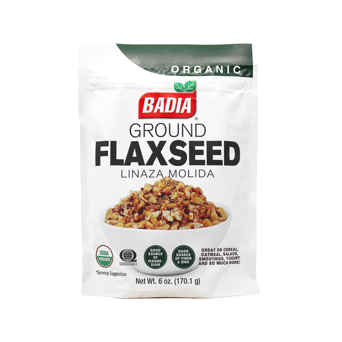 Badia Ground Flaxseed, Case Of 8, 6 oz