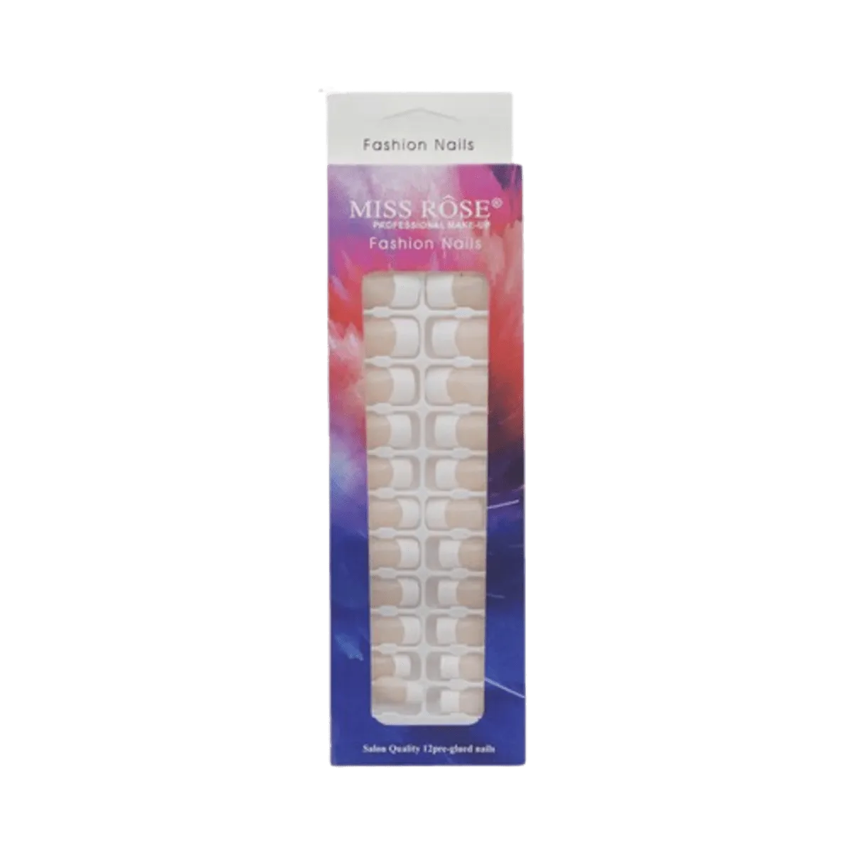 Miss Rose Professional Make-up Fashion Nails 12pairs
