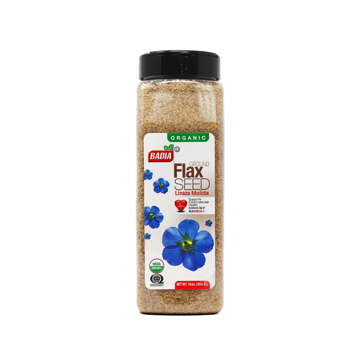 Badia Ground Flaxseed, Case Of 4, 16 oz