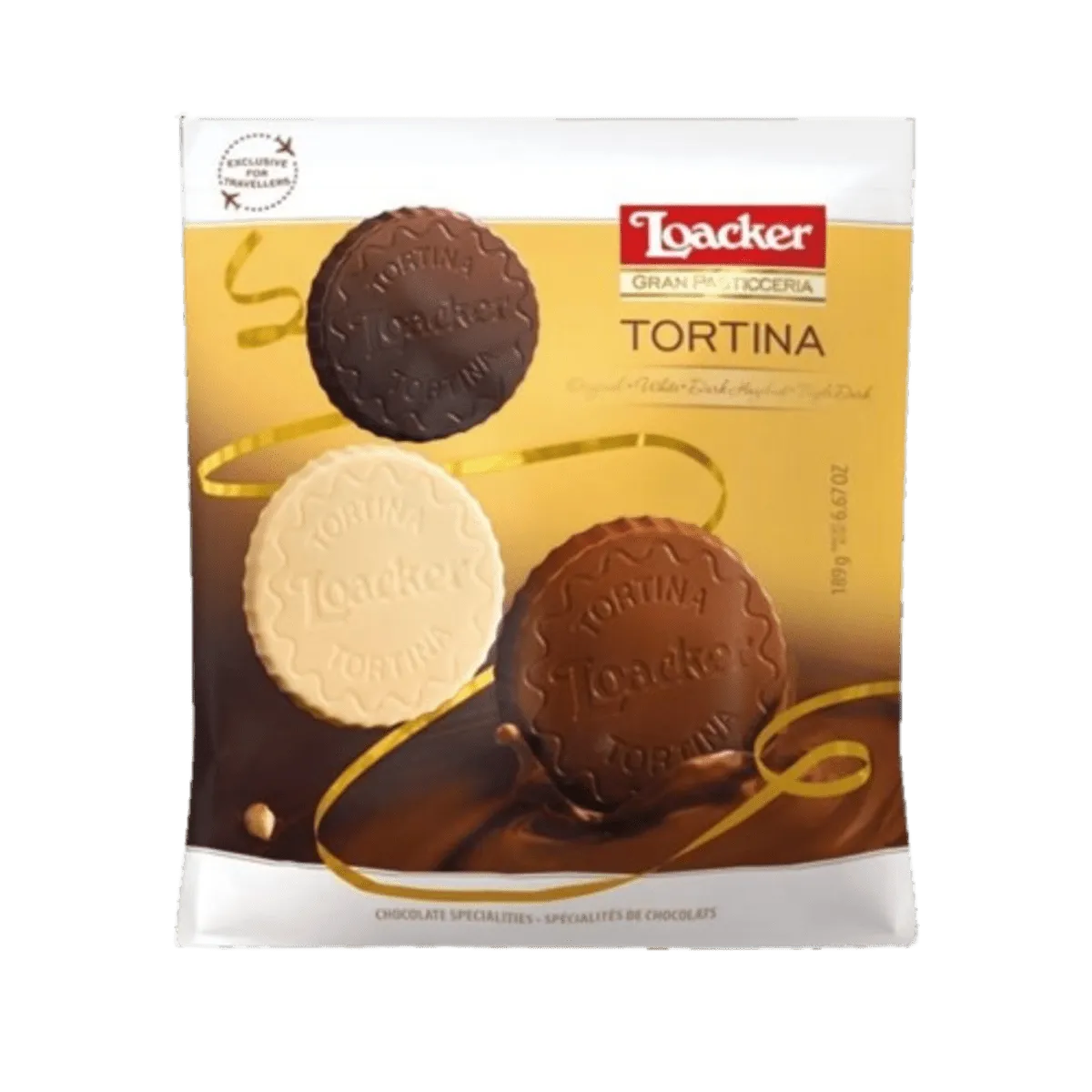 Loacker Tortina Chocolate Biscuits Selection Pouch 189g