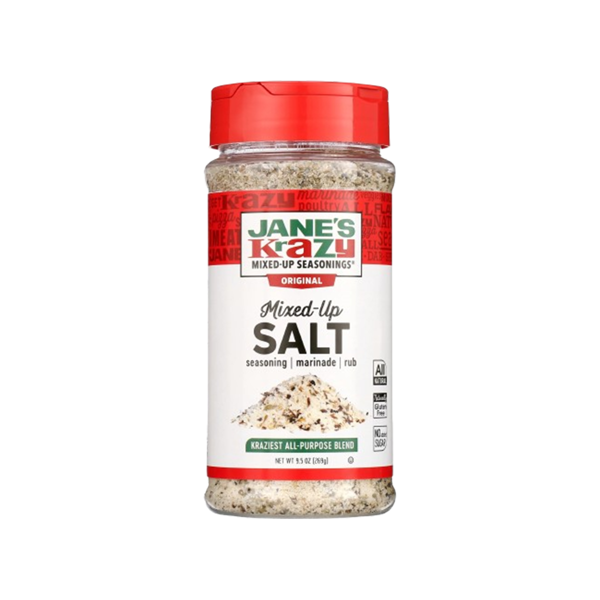 Jane's, Krazy Mixed Up Salt Original Low-Sodium, 1 Each, 4 oz