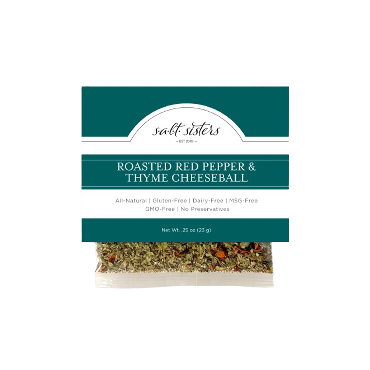 s.a.l.t. sisters, Roasted Red Pepper & Thyme Cheeseball Mix - Case of 6 - .25 OZ
