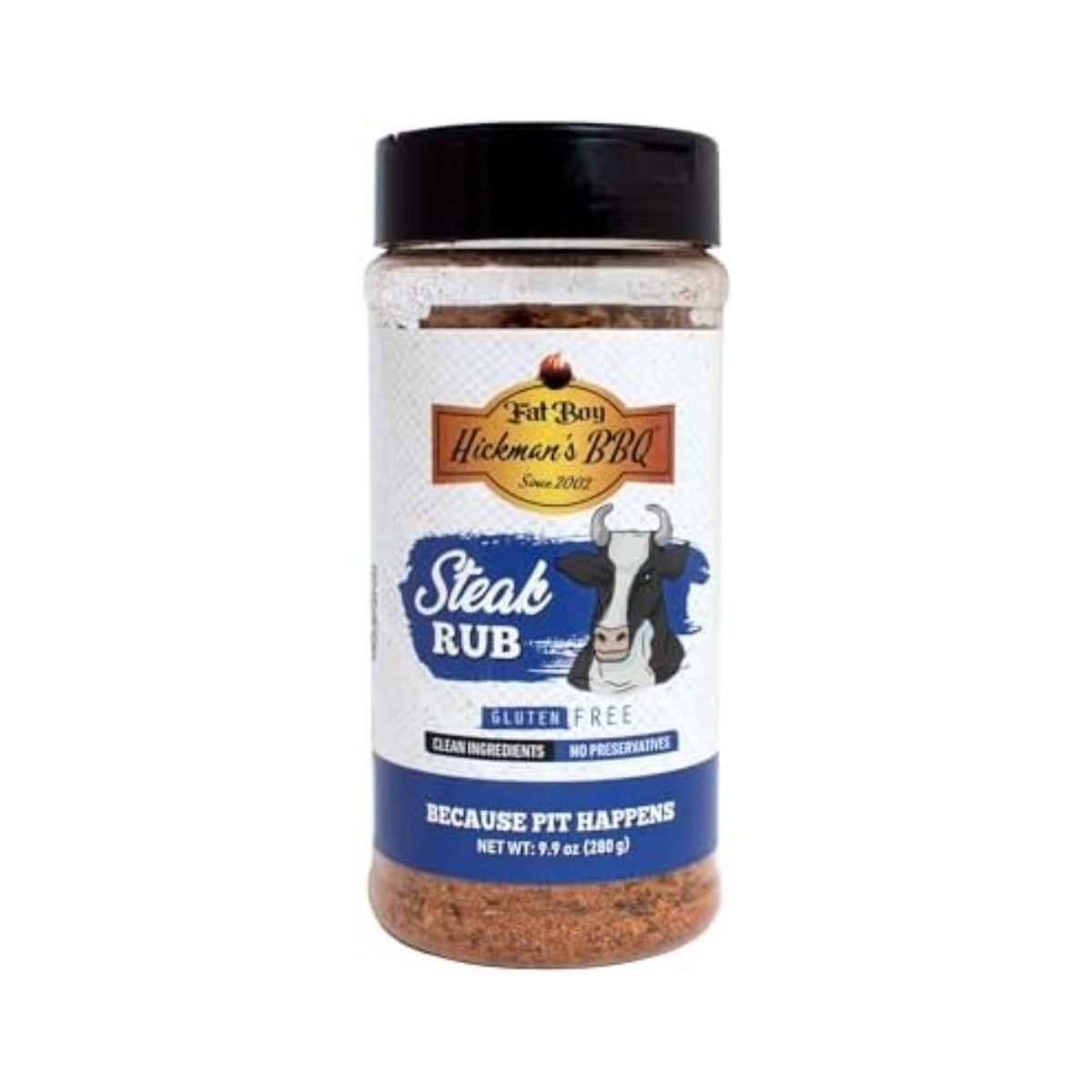 Fat Boy Hickman’s BBQ - Steak Rub - Case of 6 - 9.9 oz