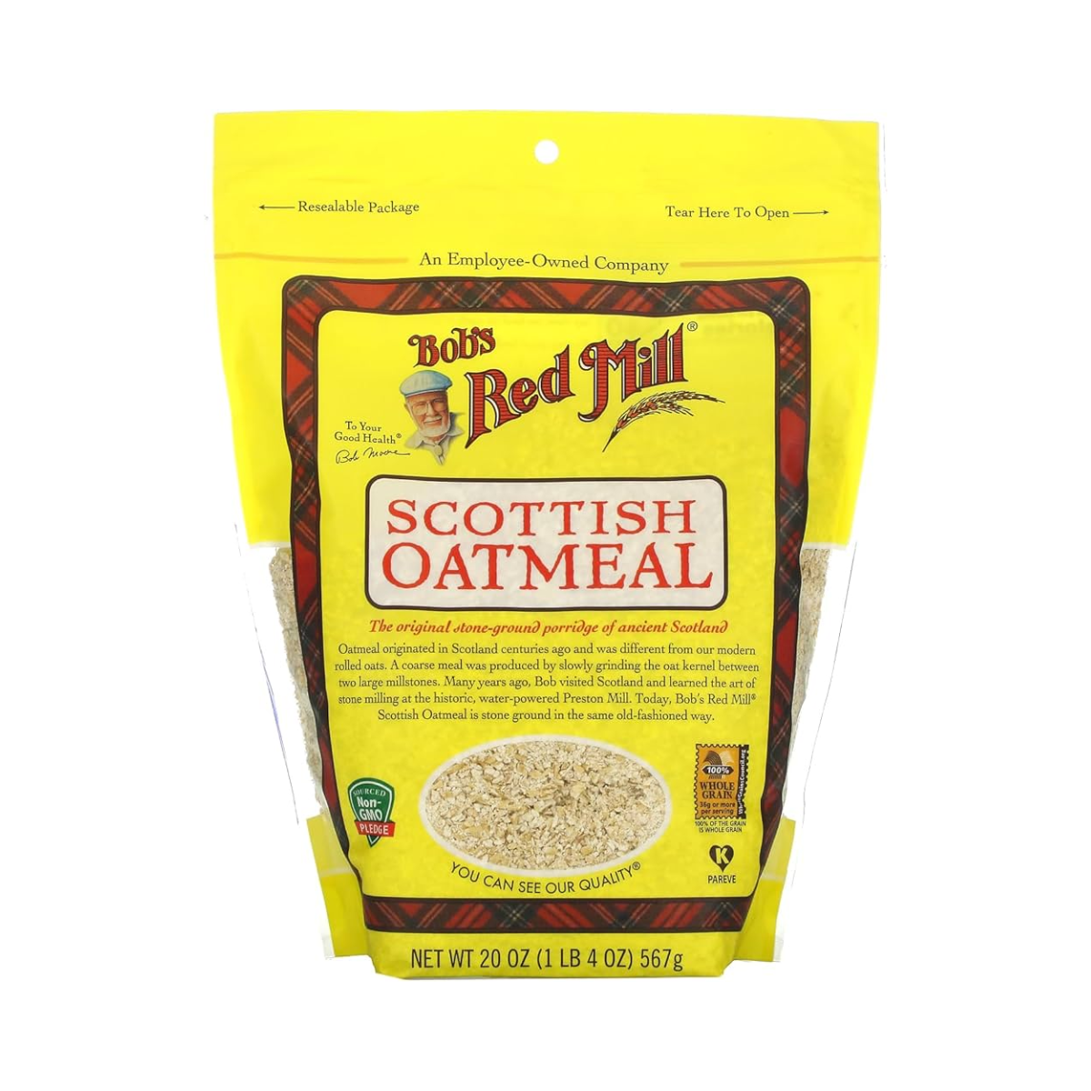 Bob's Red Mill, Scottish Oatmeal, Case Of 4, 20 oz