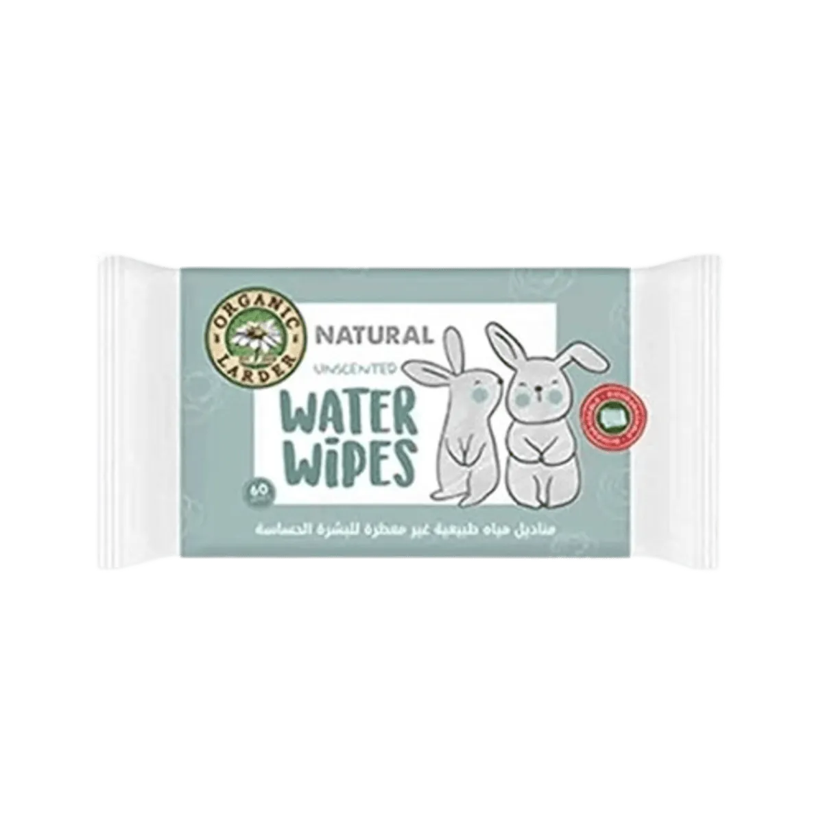 Organic Larder Natural Water Wipes 300g